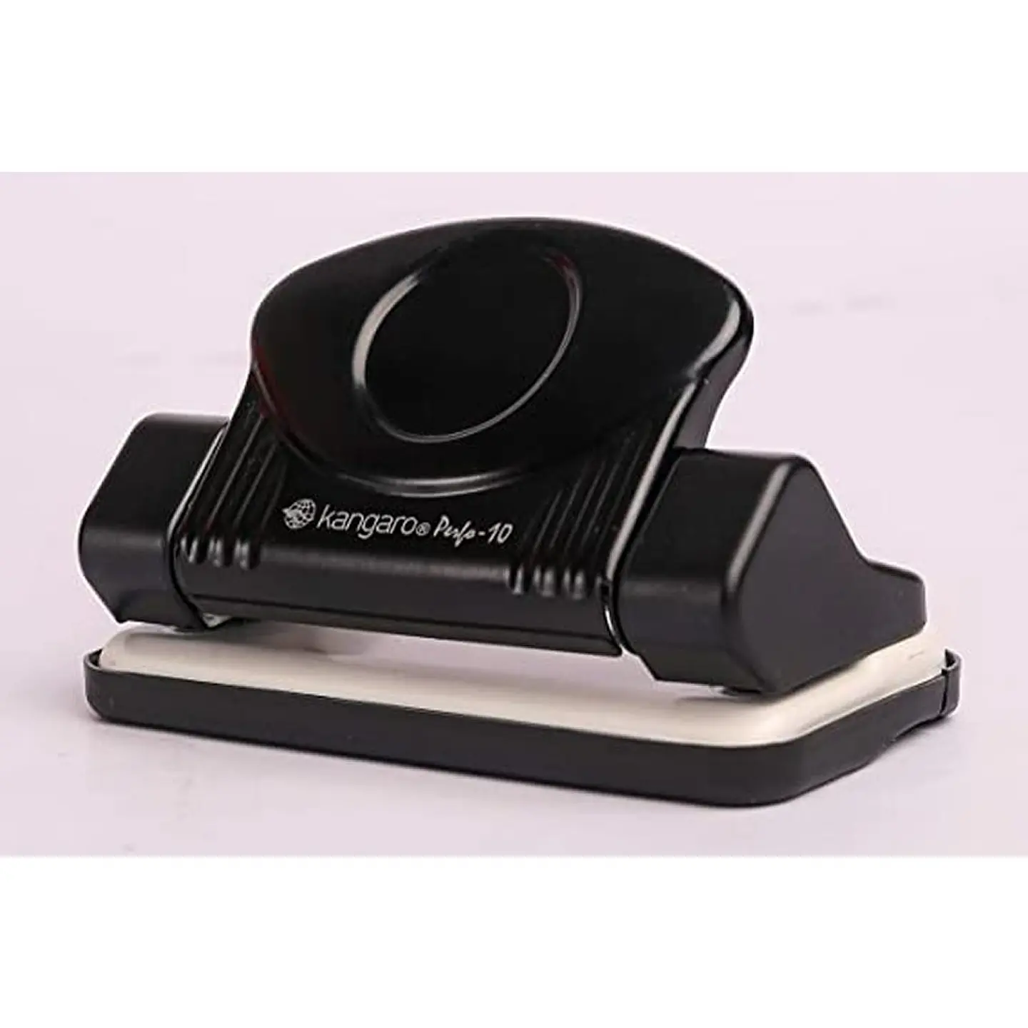 Perforadora Metal 10 hojas Kangaro Negra 1