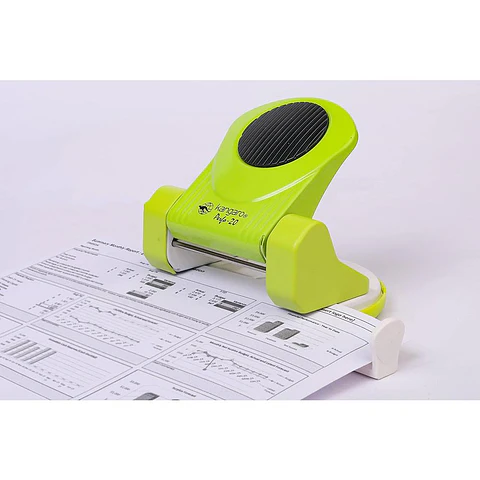 Perforadora Metal 20 hojas Kangaro Verde