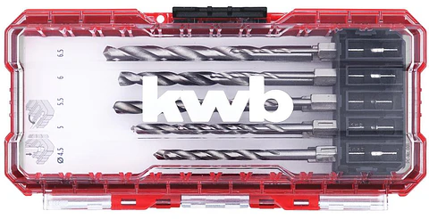 Set 10 Brocas HSS metal KWB