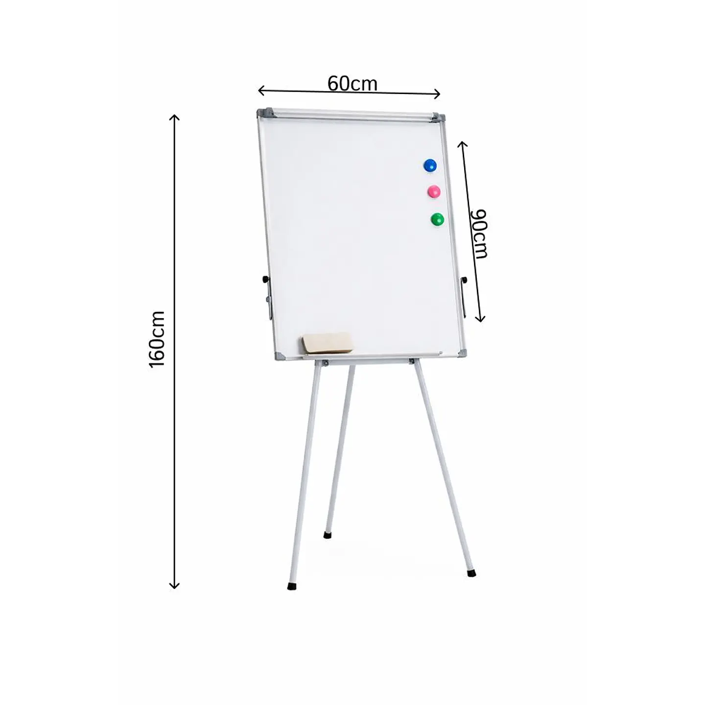 Pizarra Blanca / Acrílica con Atril 90x60cm 2