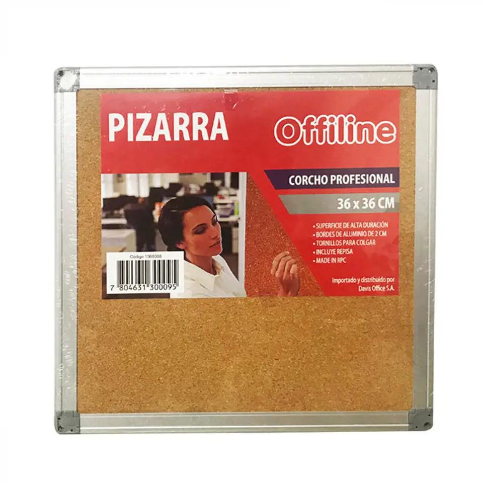 Pizarra Corcho 36X36cm 1