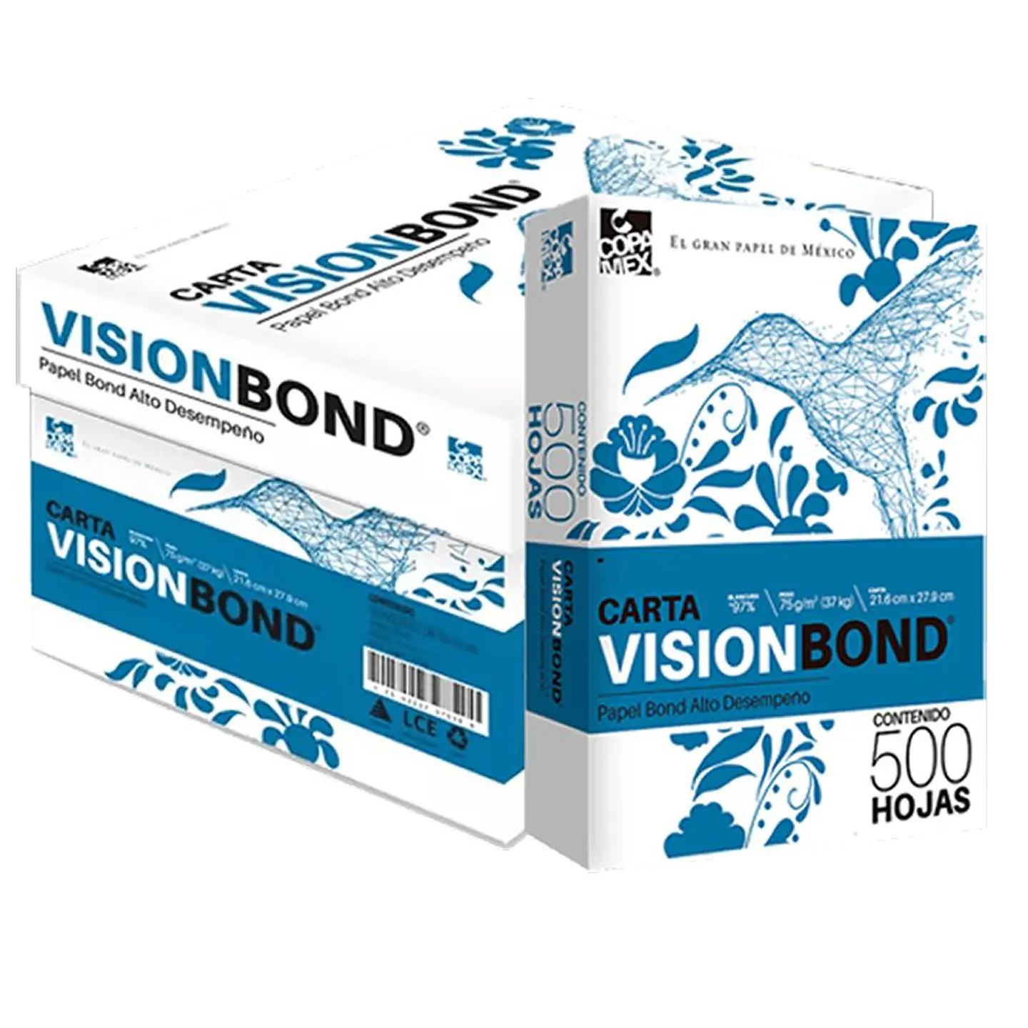 Resma Premium Carta 75G/m2 500 Hojas Color Blanco VisionBond 3