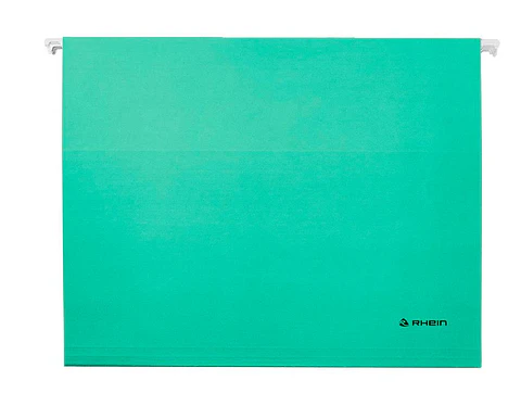 Pack 25 Carpeta Colgante Cartulina Oficio Verde Rhein
