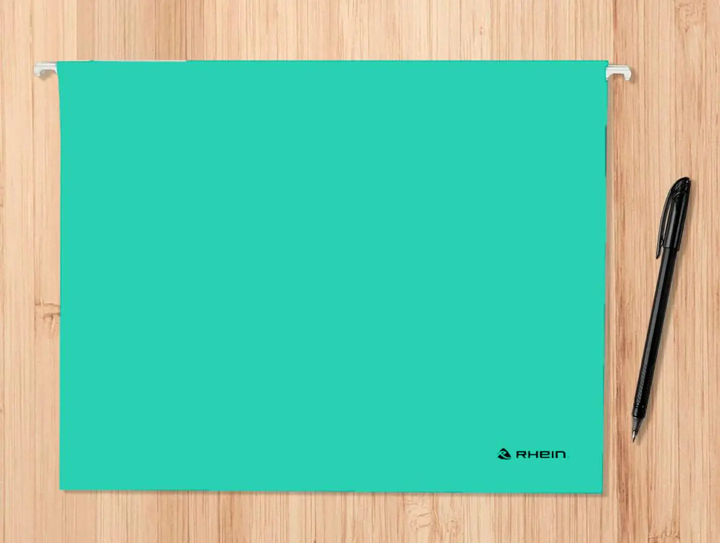Pack 25 Carpeta Colgante Cartulina Oficio Verde Rhein 4