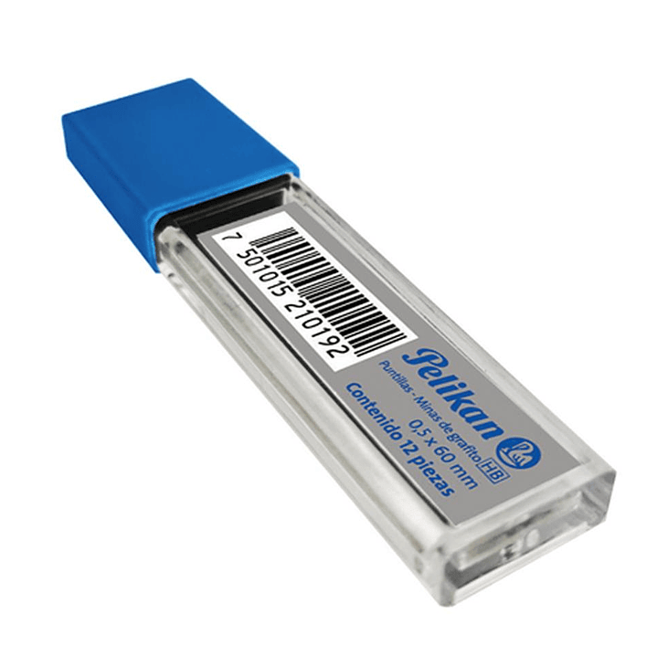 Pack 12 Puntillas / Minas para Portaminas 0.5mm HB Grafito Pelikan 3