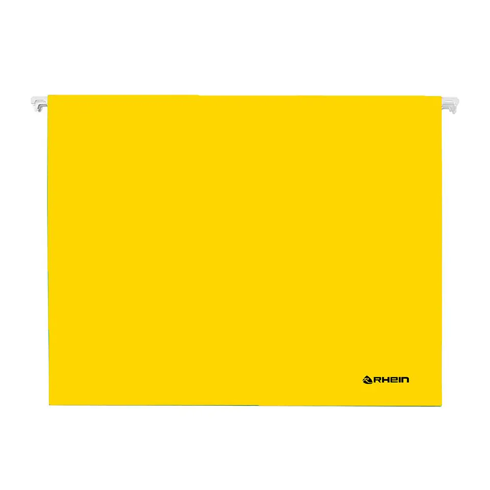 Pack 25 Carpeta Colgante Cartulina Oficio Amarillo Rhein 1