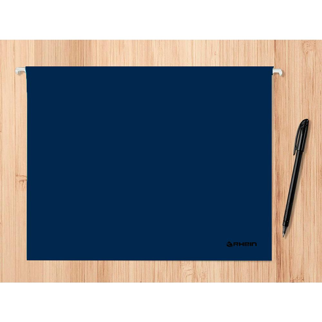 Pack 25 Carpeta Colgante Cartulina Oficio Azul Rhein 4