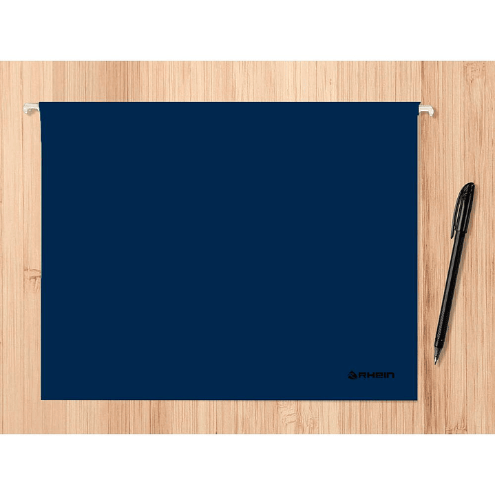 Pack 25 Carpeta Colgante Cartulina Oficio Azul Rhein 4