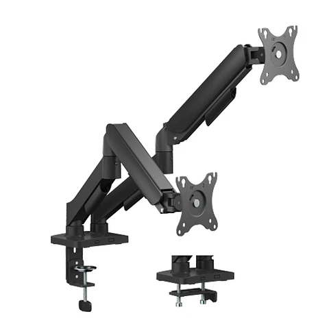 Soporte Monitor a Gas 2 Brazos Escritorio de 17"-32" Negro
