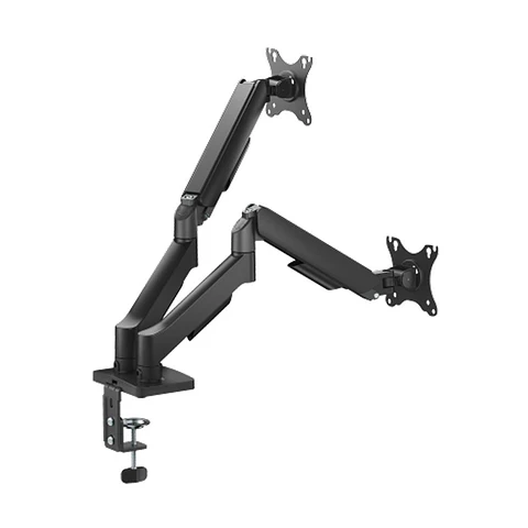 Soporte Monitor a Gas 2 Brazos Escritorio de 17"-32" Negro