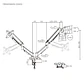 Soporte Monitor a Gas 2 Brazos Escritorio de 17