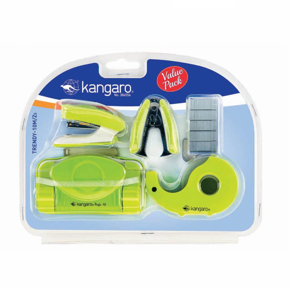 Set Perforadora + Corchetera + Disp de Cinta 10M/Z5 Verde