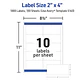1000 Etiquetas Adhesivas Avery Laser 51x102 mm Blanca 100hjs - Miniatura 2