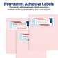 350 Etiquetas Adhesivas Avery Inkjet 34x102 mm Blanca 25hjs - Miniatura 3