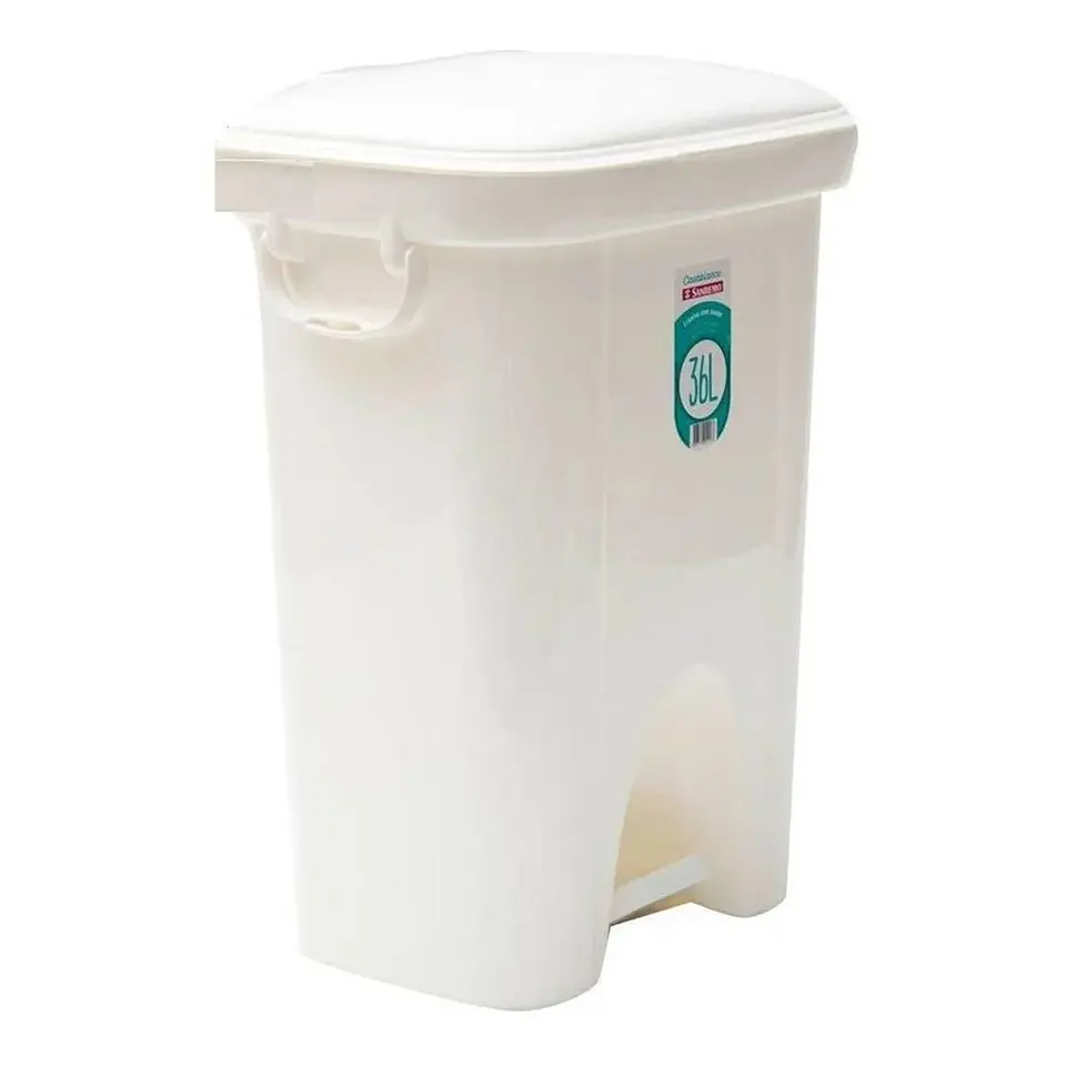 Pack 3 Basureros 36 LT Con Tapa Pedal San Remo 2
