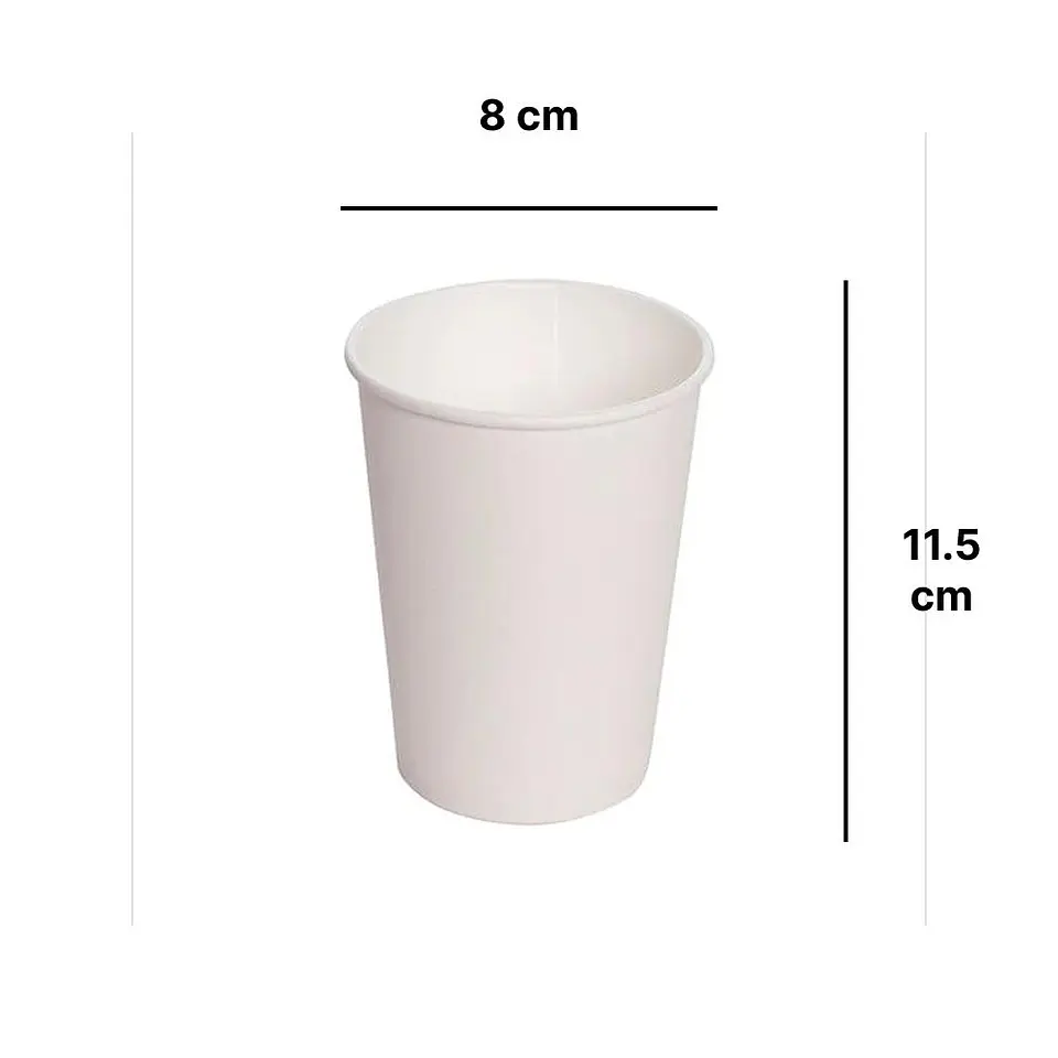 Pack 40 Vasos Polipapel 360 ml Blancos 4