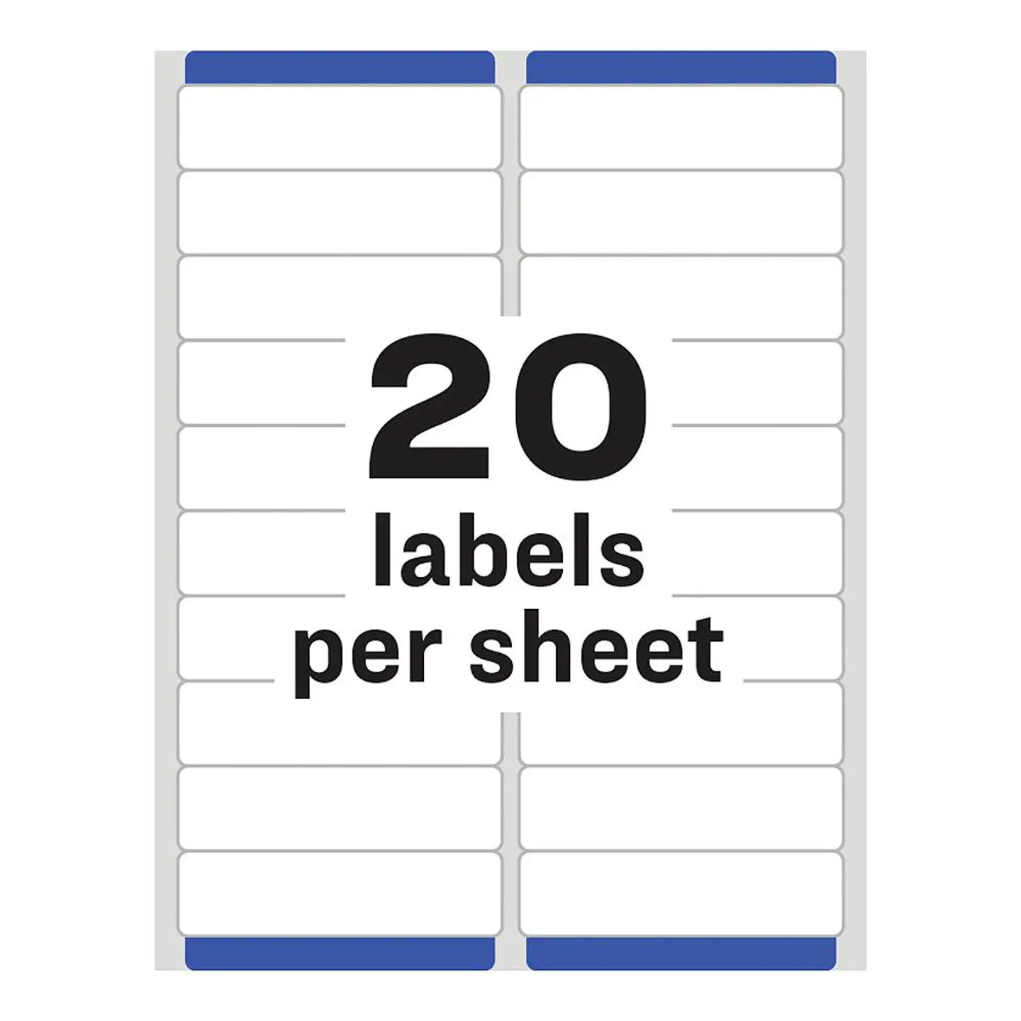 500 Etiquetas Adhesivas Avery Inkjet 25x102 mm Blanca 25hjs 2