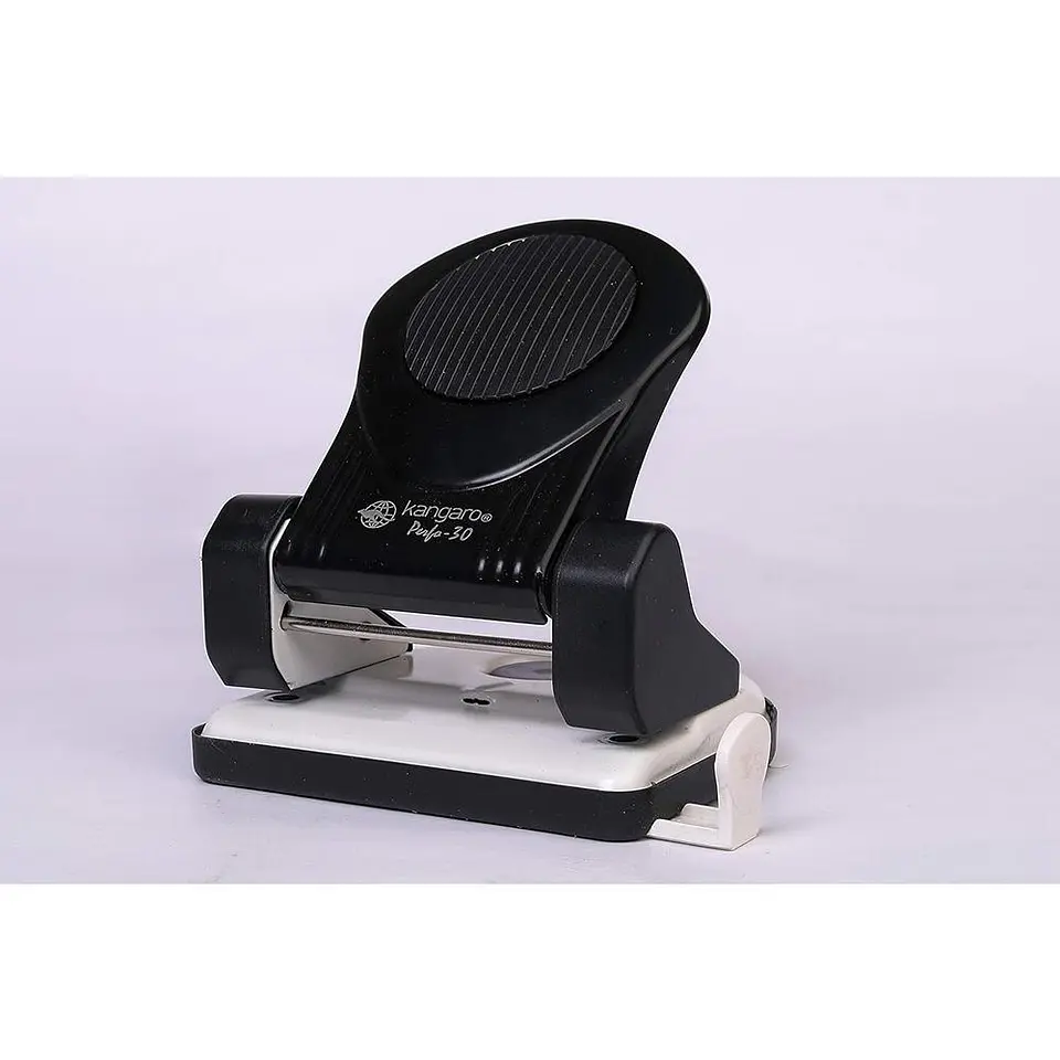 Perforadora Metal 30 hojas Kangaro Negra 3