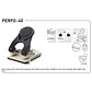 Perforadora Metal 40 hojas Kangaro Negra - Miniatura 3