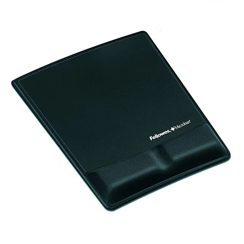 Mouse Pad Reposa / Apoya Muñecas Negro Cuero
