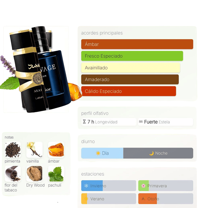 Asad Lattafa 100 ml hombre  2