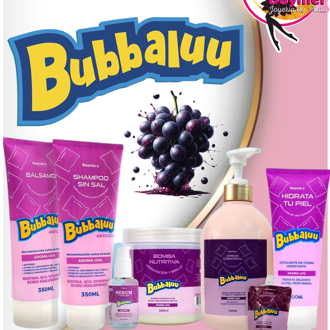 Serum Capilar Bubbaluu uva 30ml 2