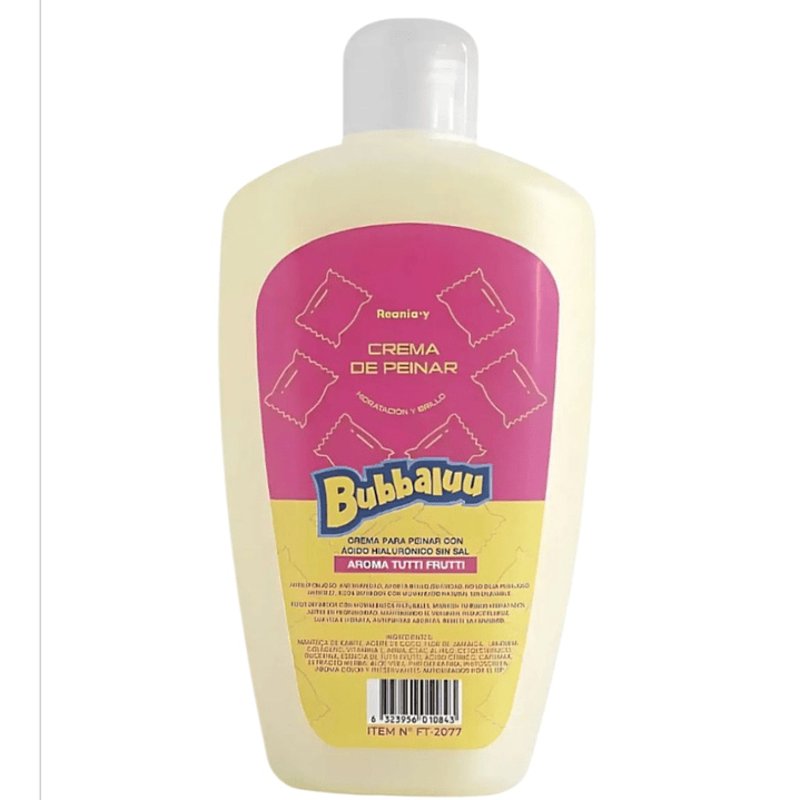 Crema Para Peinar  Bubbaluu 250ml - Aroma Tutti Frutti 1