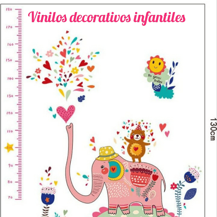 Vinilo infantil para medir tamaño  1