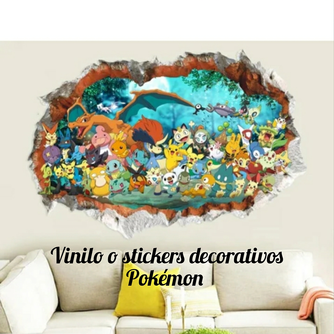 Vinilos o stickers  Pokémon  2