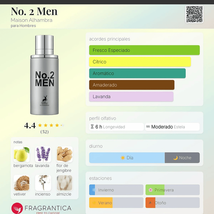 No. 2 Men de Maison Alhambra 80ml Hombre 2