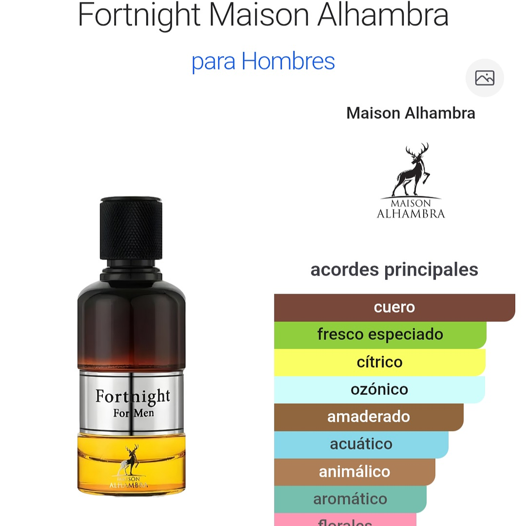 Fortnight de Maison Alhambra Edp 100 ml Hombre 2