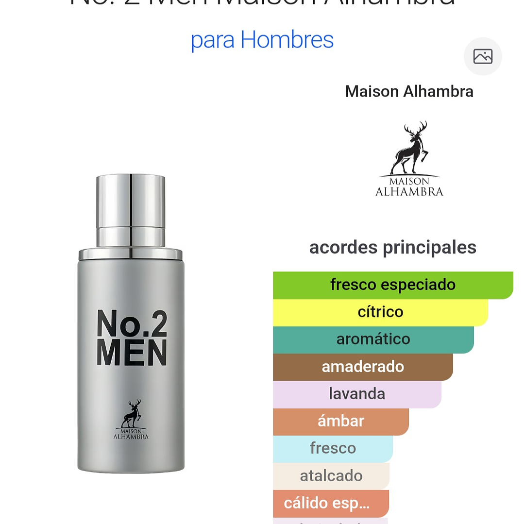 No. 2 Men Maison Alhambra para Hombres 3