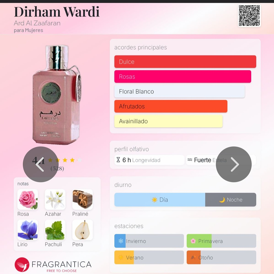 Dirham Wardi Ard Al Zaafaran Edp 100ML Mujer 2