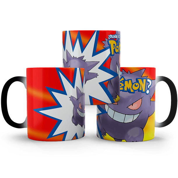 Tazón Mágico Quién es ese Pokémon? Gengar, 320ml 7