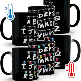 Tazón Mágico Stranger Things Muro Letras, 320ml