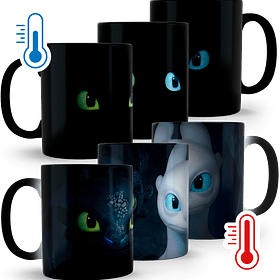 Tazón Mágico Cómo Entrenar a tu Dragon Chimuelo y Furia, 320ml