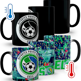 Tazón Mágico Futbol Chileno Deportes Puerto Montt, 320ml