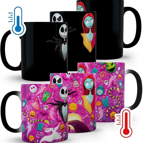 Tazón Magico The Nightmare Before Christmas Jack y Sally, 320ml 1