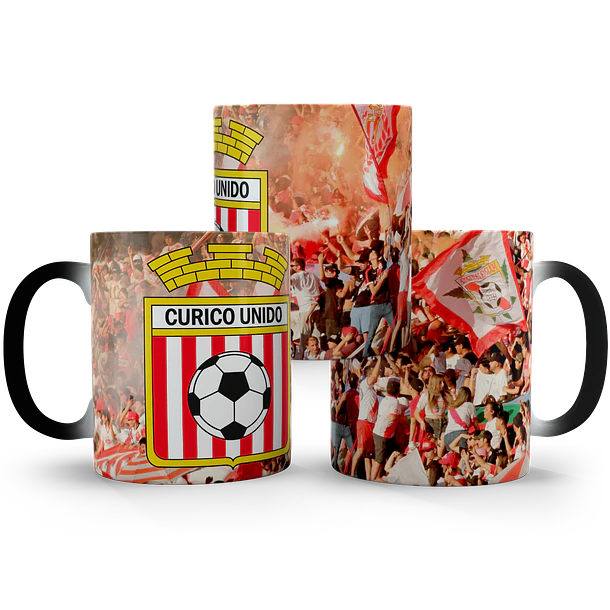 Tazón Mágico Futbol Chileno Curico Unido, 320ml 7