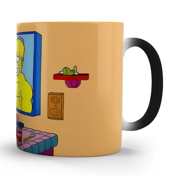 Tazón Mágico Los Simpson Homero en el Espejo, 320ml 6