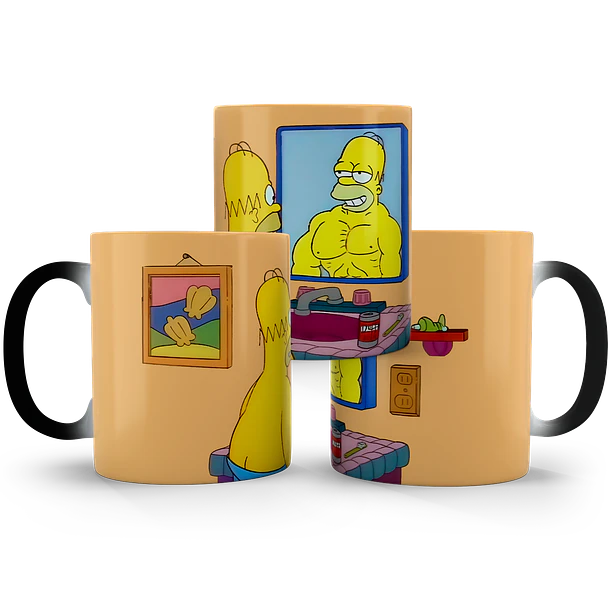 Tazón Mágico Los Simpson Homero en el Espejo, 320ml 7