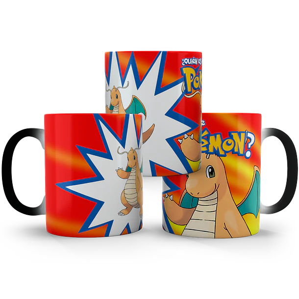 Tazón Mágico Quién es ese Pokémon? Dragonite, 320ml 7