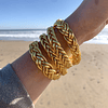 Pulsera double braid budista color gold BB00169