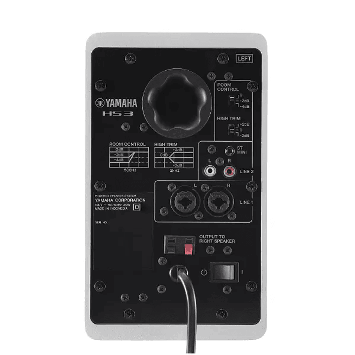 Yamaha HS3 White Par Monitor De Estudio Activo 3,5