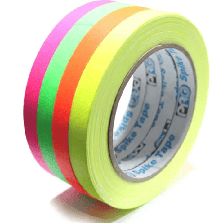 Protapes Pack de Cinta Gaffer 4 colores fluor 1
