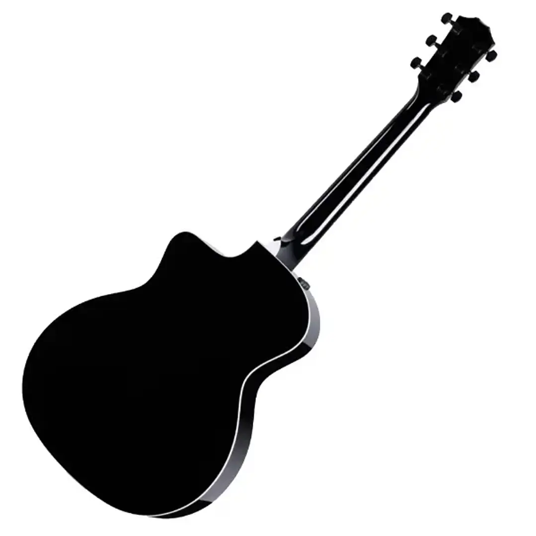 Taylor 214CE-BLK-PLUS Guitarra electroacústica Grand Auditorium con corte Negra 2