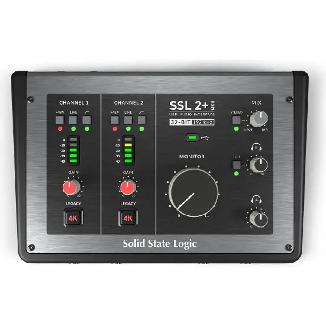 Solid State Logic SSL2+ MKII Interfaz de audio USBC de 2 canales 1