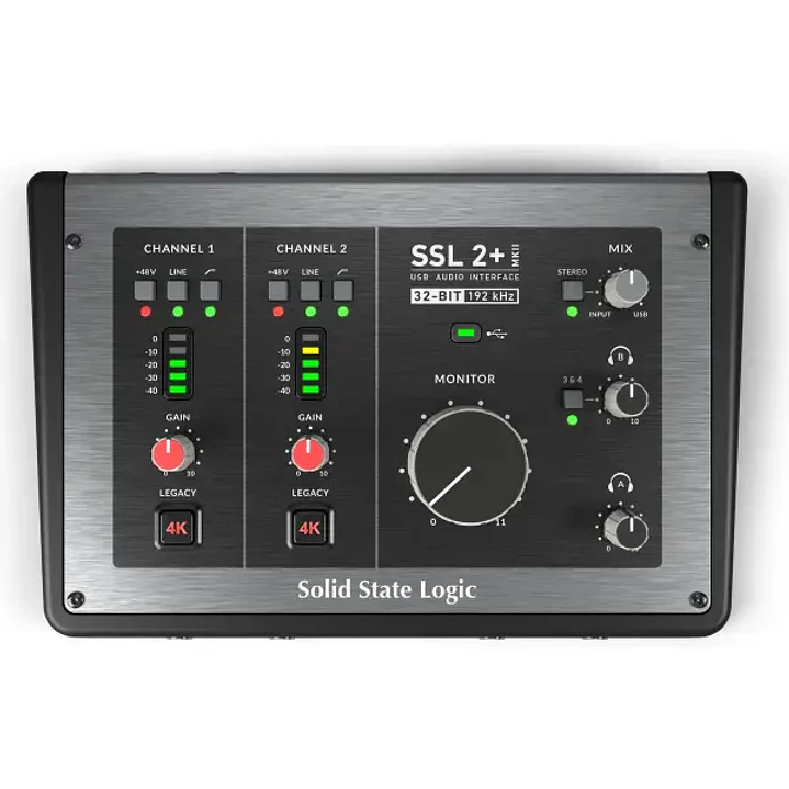 Solid State Logic SSL2+ MKII Interfaz de audio USBC de 2 canales 1