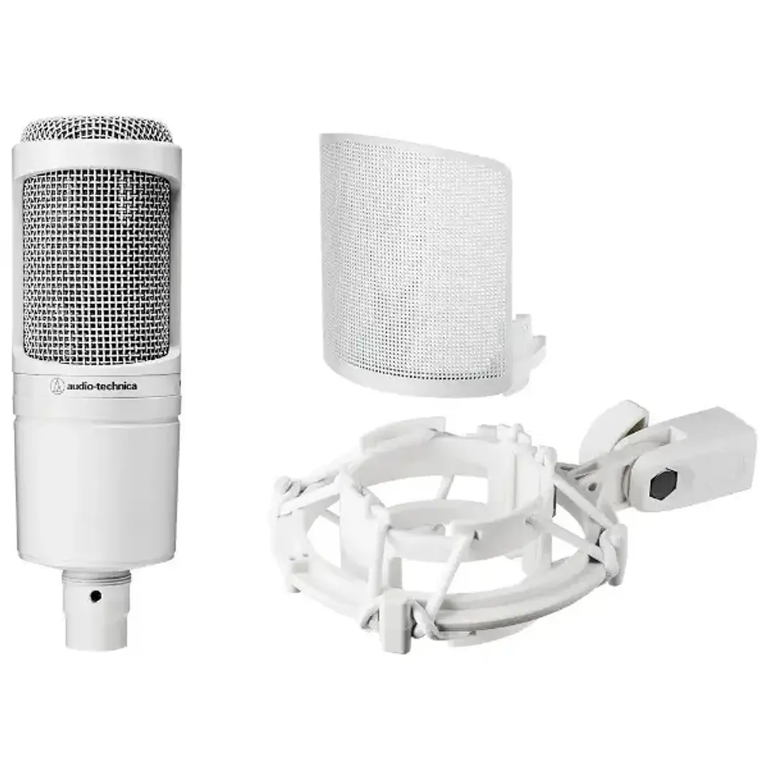 Audio Technica AT2020CWH Micrófono de Condensador Edición limitada  1