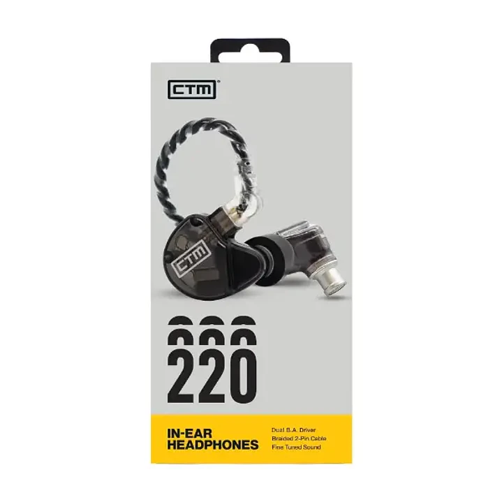 Clear Tune Monitors CE220CL - Audífonos con cable Pro Isolating de doble Controlador Color Ahumado 2